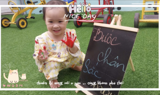 Bức tranh sắc màu tại Trường Mầm Non Khai Minh